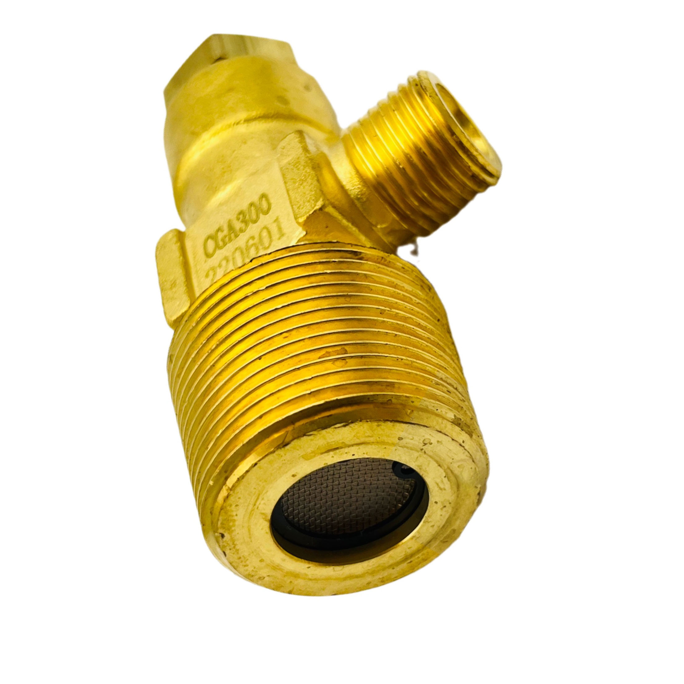 Válvula de bronze industrial de alta pressão do cilindro do acetileno CGA300 C2H2