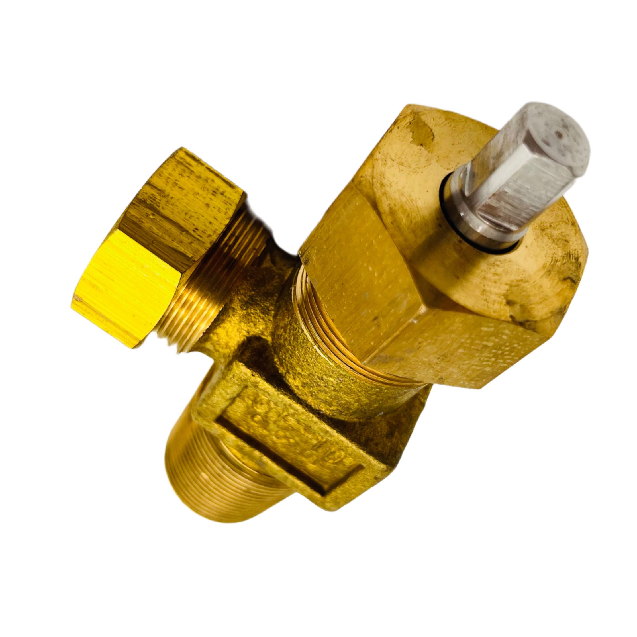 Válvula de bronze do cilindro do cloro QF-10 com haste e eixo SS304